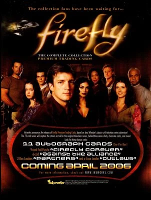 Firefly The Complete Collection Trading Card Dealer Sell Sheet Promotional Sale - Image 1 of 2