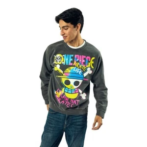 One Piece Straw Hat Pirates Neon Graffiti Unisex Sweatshirt - Picture 1 of 2