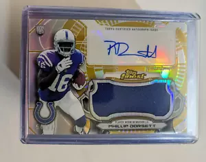 🏆 Camiseta Topps Finest Jumbo 2015 refractor dorado automática/99 PHILLIP DORSETT AJRRPD - Imagen 1 de 2