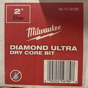 Milwaukee Tool 48-17-0120 Diamond Ultra Dry Broca de núcleo de 2 pulgadas - Imagen 1 de 4