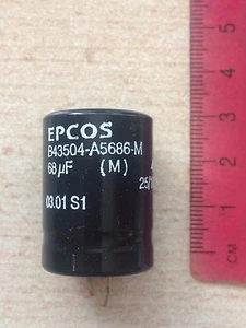 68UF 450V  Snap in aluminium capacitor B43504-A5686-M  Epcos  2pcs £9.00 Z1187 - Picture 1 of 1