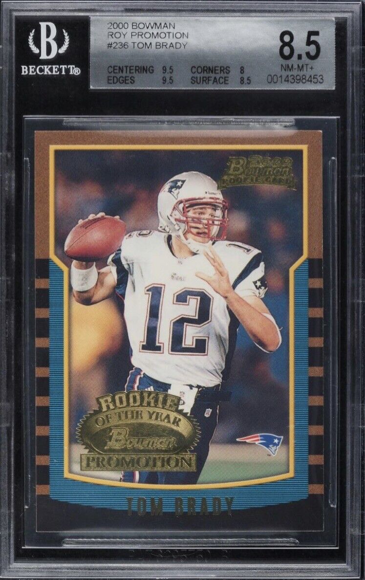 2000 Bowman Rookie Of The Year Promotion Tom Brady #236 BGS 8.5 /250