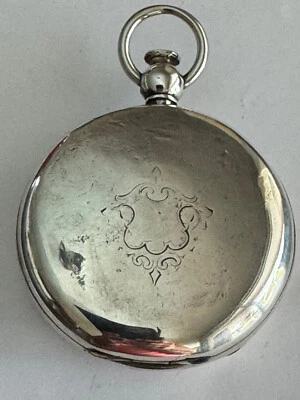 VINTAGE 18 SIZE AMERICAN WALTHAM HUNTING COIN SILVER POCKET WATCH CASE KW/KS - Image 1 of 4