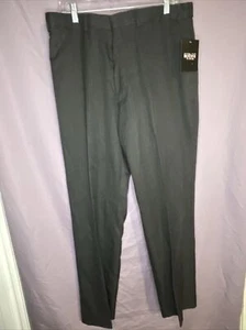 NWT BOTANY 500 Flat Front Adjustable Waist Pants Slacks Grey Men's 36X30 #125 - Picture 1 of 6