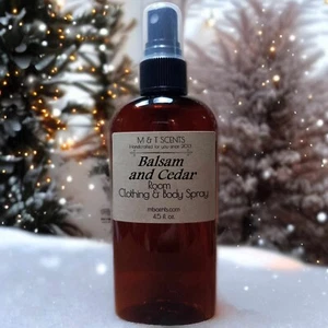 Balsam Cedar Room Spray 4.5oz Pine Eucalyptus Clothing Mist Made to Order - Picture 1 of 6
