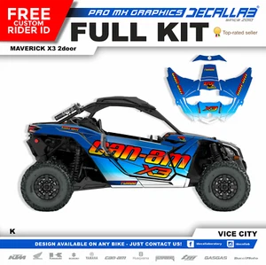 CAN AM MAVERICK X3 SUPER DURABLE UTV Stickers Set Graphics Kit Decals Decallab - Picture 1 of 7