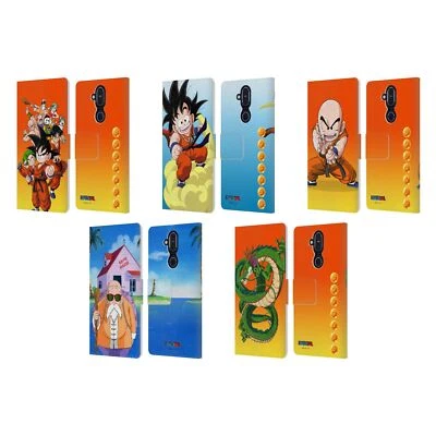 OFFICIAL DRAGON BALL CHARACTERS LEATHER BOOK WALLET CASE COVER FOR NOKIA PHONES - Image 1 of 4
