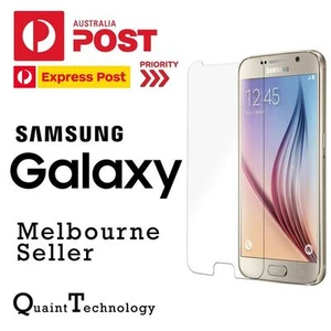 GENUINE Tempered Glass Screen Protector/Film for Samsung Galaxy S6 S5 S4 Premium - Picture 1 of 11