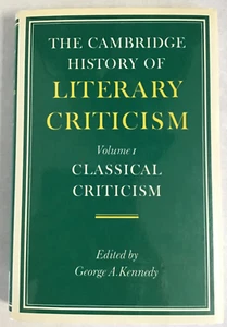 The Cambridge History of Literary Criticism: Volume 1, Classical Criticism - Imagen 1 de 10