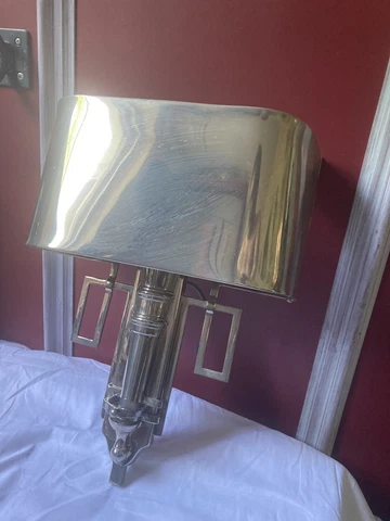 Vintage Art Deco chrome Pewter sconces wall light Cover