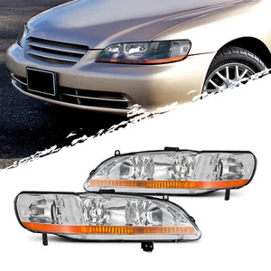 Fit 1998-2002 Honda Accord 2/4DR [Factory Style] Headlights OE Replacement Pair - Bild 1 von 8