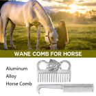 Aluminum Alloy Horse Comb Mane Tail Pulling Comb Metal Horse Grooming Tool L8S3