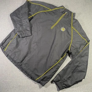 Wichita State Shockers 1/4 Zip Pulover Windbreaker Men Size Medium Black Gear - Picture 1 of 8