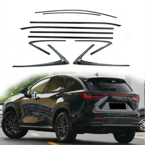 Fit For Lexus NX 300 300H NX 350 2016-2021 Car Window Molding Trim Black Strips - Picture 1 of 3
