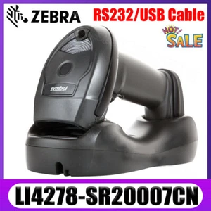 Escáner de código de barras inalámbrico Bluetooth Zebra LI4278-SR20007CN con cable USB / RS232 - Imagen 1 de 8
