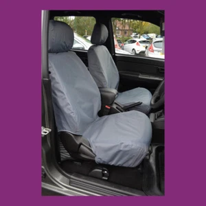 Par de fundas de asiento delanteras Great Wall Steed 2012+ gris impermeable a medida - Imagen 1 de 2