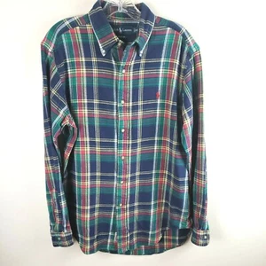 Polo Ralph Lauren Flannel shirt men sz M Mountain Equipment Plaid Heavy Vtg 70s - Picture 1 of 10
