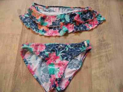 ESPRIT Beautiful Multicoloured Bandeau Bikini 140/146 Excellent HS717 - Image 1 of 3