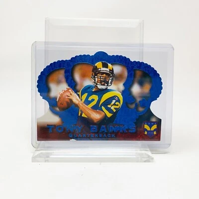 Tony Banks Rookie - 1996 Pacific Crown Collection - Royale Blue - St. Louis Rams - Image 1 of 2