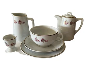 Royal Limoges GDA Hotel Le Cep France Cup Saucer Plate Egg Cup Creamer Etc - Picture 1 of 14