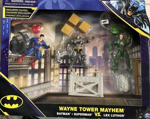 SPINMASTER DC BATMAN & SUPERMAN VS LEX LUTHOR WAYNE TOWER MAYHEM. Toy1 - Picture 1 of 7