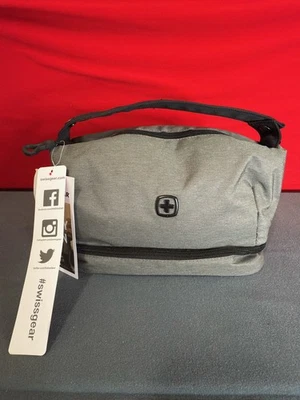 Swissgear Deluxe Travel Dopp Kit - Gray - Zippered Mesh Pocket - 100% Recycled - Image 1 of 4