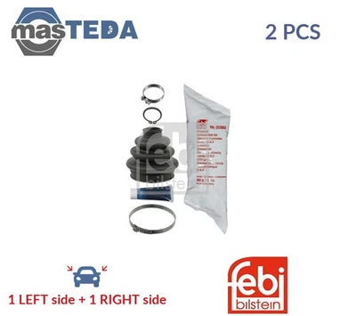 08061 CV JOINT BOOT KIT PAIR FEBI BILSTEIN 2PCS FOR BMW 3,5,7,X5,Z1,E34,E30,E36 - Image 1 of 4