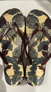 Tory Burch Flip Flops Size 9 Used - Picture 1 of 3