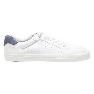 Zapatillas bajas GRACELAND de cuero blanco para mujer Reino Unido 6 - Imagen 1 de 6