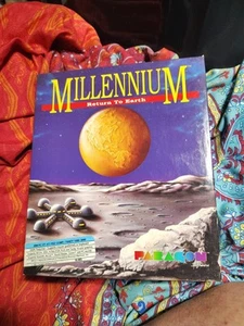 VINTAGE 1989 Millennium Return To Earth Big Box (PC MS-DOS 5.25) CIB EXCELLENT - Picture 1 of 22