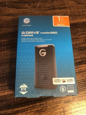 G-Technology 2TB G-DRIVE mobile SSD R-SERIES Portable External Storage 0G06054-1 - Image 1 of 3