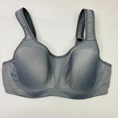 Wacoal Sports Bra 36D Grey Underwire Full Coverage High Support 853209 - Image 1 of 4