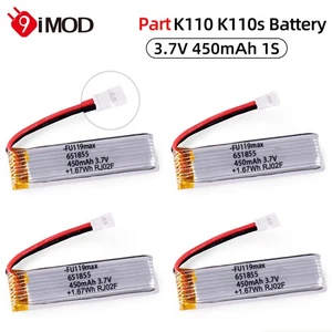 3.7V Lipo Battery 450mAh 1S for Wltoys K110 K110s V977 V930 RC Helicopter - Picture 1 of 20