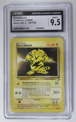 2000 Pokemon Base Set 2 Electrabuzz 24/130 CGC 9.5 - Image 1 of 3