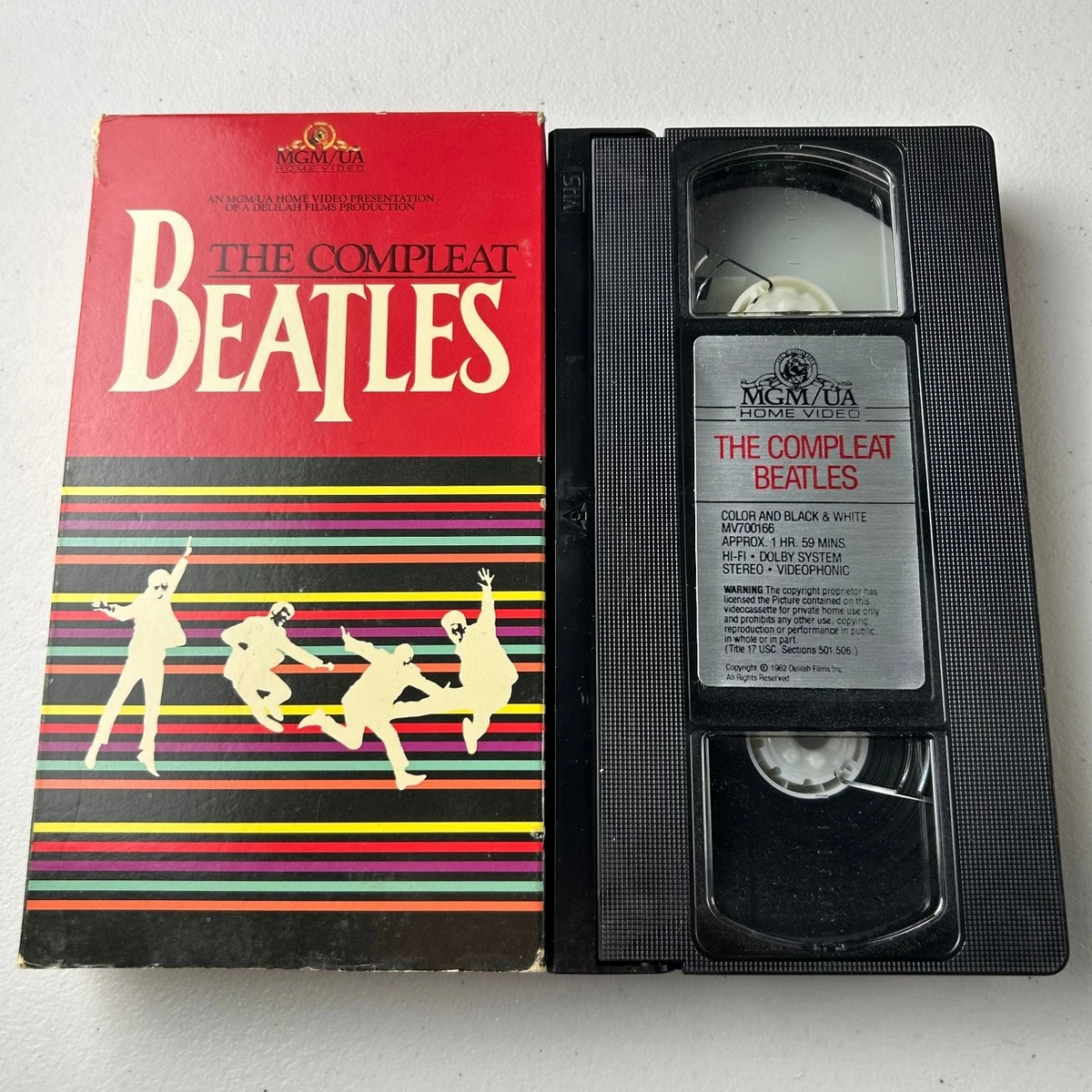 The Compleat Beatles VHS 1982 Music Documentary MGM/UA Home Video