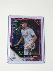 Topps Chrome UCL 2021 Miguel Gutierrez Madrid Rookie RC Pink Mini-Diamond /175 - Bild 1 von 2