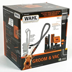 Wahl Groom & Vac Dog 14 Piece Dog Grooming Kit (3026956) - New -E - Picture 1 of 2