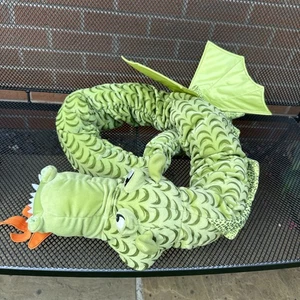 Ikea Dragón Minnen Drake 72" Largo Serpiente Verde Serpiente Juguete Suave Peluche De Colección - Imagen 1 de 7