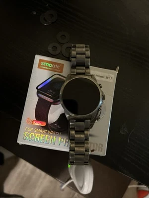 Fossil Gen 6 44mm Case with Link Band Smart Watch - Smoke Stainless Steel... - Image 1 of 4