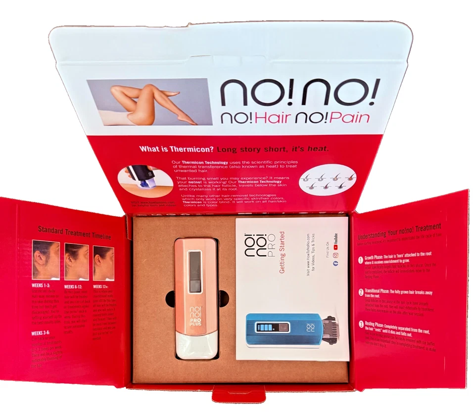No!No! Pro Plus ROSE Deluxe Hair Removal System - Full 1 Year Warranty! - BNIB! - Image 1 of 4