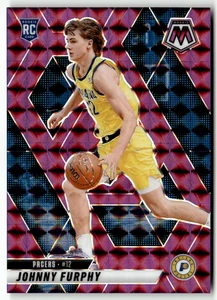 2024-25 Panini NBA Mosaic No. 202 Johnny Furphy Rookie Purple Mosaic Prizm 79/99 - Bild 1 von 2