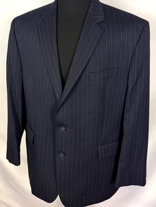 Chaqueta Blazer Traje Chaps Para Hombre Talla 48 R Calidad Premium 100% Lana Rayas - Imagen 1 de 8