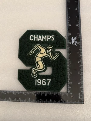 Polo Ralph Lauren Champs Rugby Green S 1967 Letterman Varsity Football - Image 1 of 2