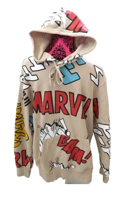 Moletom pulôver masculino Disney 100 Marvel gráfico com capuz XL estampa LS - Imagem 1 de 4