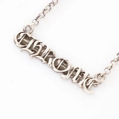 Collar Colgante CORAZONES CROMADOS 41cm Plata 925 Usado Unisex Foto 1 de 4