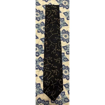 Corbata de lujo de seda para hombre Josh Bach constelación astronomía estrellas espacio Foto 1 de 3