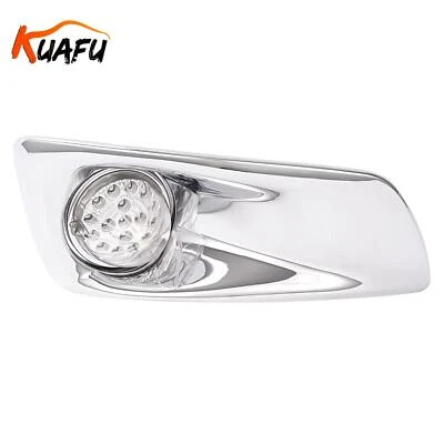Luz antiniebla LED transparente para Kenworth T660 2007-2017 lado derecho + bisel de luz antiniebla Foto 1 de 4