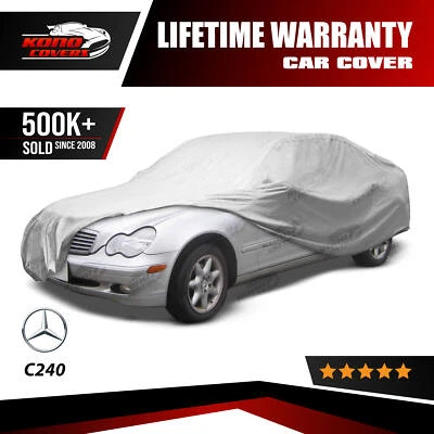 Cubierta de coche impermeable 4 capas Mercedes-Benz C240 sedán 2001 2002 2003 2004 2005 Foto 1 de 4