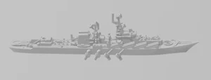 Slava - Soviet Navy - Rotating Turret - Wargaming - Naval Miniature - Bild 1 von 3