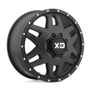 XD XD130 Machete Dually 17x6.5 8x200 -140mm Satin Black w/ Reinforcing Ring - Picture 1 of 2